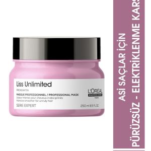 Serie Expert Liss Unlimited Elektriklenme Karşıtı ve Yoğun Yumuşaklık Veren Maske 250 ml