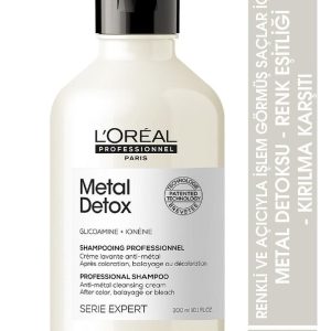 Serie Expert Metal Detox Renkli ve Açıcı ile İşlem Görmüş Saçlar Şampuan 300 ml