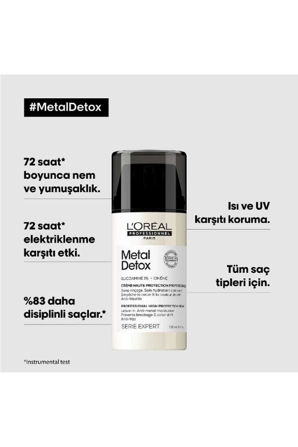 Loreal Professionnel Serie Expert Metal Detox-Açıcı İle İşlem Görmüş Saçlar İçin Güçlendirci 3lü Set - Görsel 4