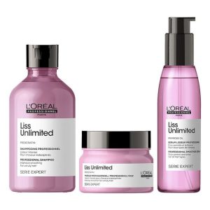 Loreal Serie Expert Liss Unlimited Kabaran Saçlar İçin Sakinleştirici 3' lü SET/GEM-8d563