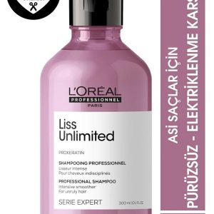 Serie Expert Liss Unlimited Elektriklenme Karşıtı ve Yumuşaklık Veren Şampuan 300 ml
