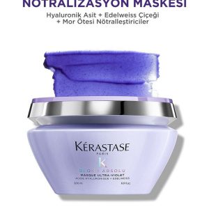 Kersastase Blond Absolu Ultra - Violet - Sarı Ve Gri Saçlar Için Silver Maske 200 ml